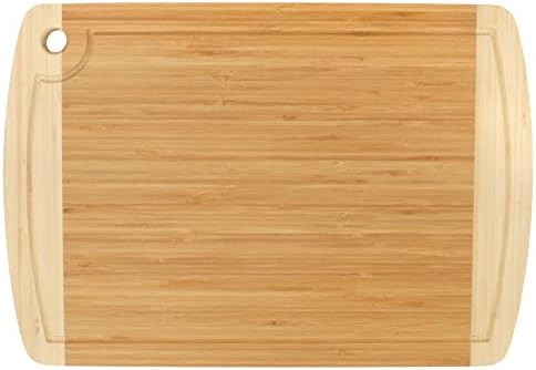  Bamboo Burner Cover Cutting Board, 3-Ply, Large, Square - Grooved/Flat (20"x20"x0.75")