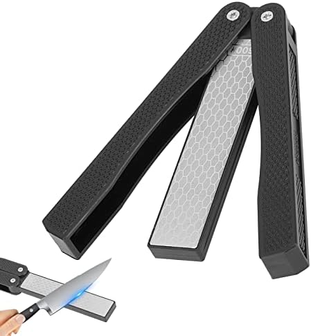  Folding Knife Sharpening Stone, Double Sided Sharpener For Sharpening Kitchen Knives, Scissors, Chopper(#1)