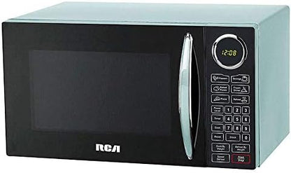 RCA RMW953-BLUE RMW953 0.9-Cubic Feet Microwave Oven With Oversized Display, Blue