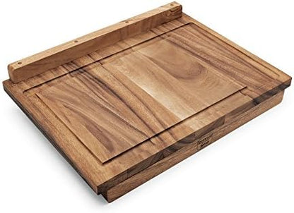  Kansas City Carving Board With Juice Channels, 22 X 15 X 2.5 Inches, Acacia Wood