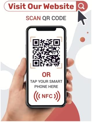  Sell Your Things - QR Code And NFC Tag - Easily Programmable - One - Sided Storefront Window Decal