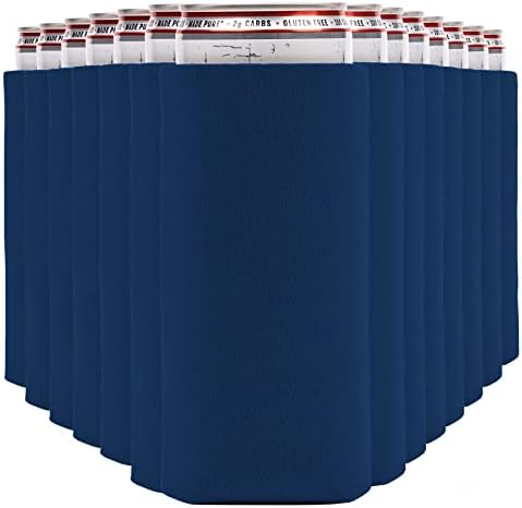  Slim Can Cooler Sleeves (14-Pack) Soft Insulated Slim Can Koolie For White Claw Seltzer & Slim Beer - HTV Blanks For Vinyl Projects - Skinny Can Koolies Bulk - Tall Can Koolie - Coolies For Slim Cans