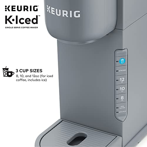 Keurig® K-Iced Coffee Maker, Single Serve K-Cup Pod Iced Coffee Maker, With Hot And Cold Coffee Capabilities, Brews Any K-Cup Pod, Gray