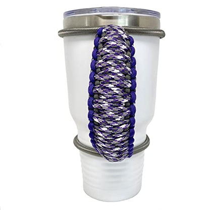  Creating Unique Designs Handmade Elastic Tumbler Handles 20 30 32 40 Oz (Handle Only) (Turquoise White Mt Camo)