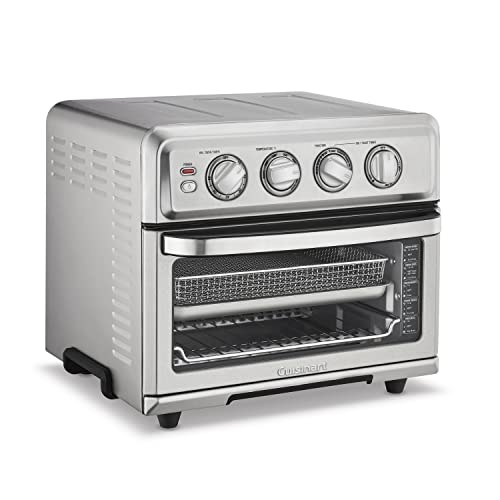 Cuisinart Air Fryer + Convection Toaster Oven, 8-1 Oven With Bake, Grill, Broil & Warm Options, Stainless Steel, TOA-70