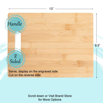  Breaking Bad Engraved Bamboo Wood Cutting Board With Handle Funny Gift For Father's Day Birthday Christmas Charcuterie Cheese Tray 13 X 9.5"