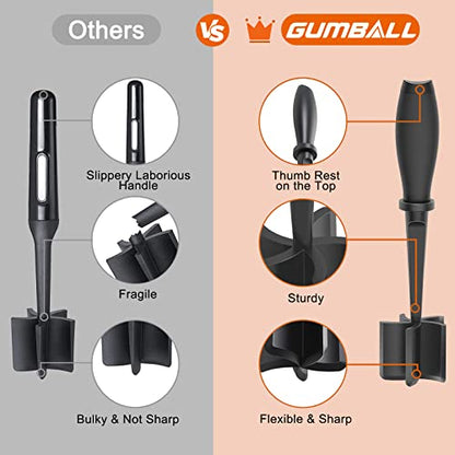  Eat Chopper, Heat Resistant Meat Masher For Ground Beef, Hamburger Meat, 5 Curve Blade Hamburger Chopper, Ground Meat Smasher Ground Beef Chopper, Mix And Chop Kitchen Tool & Meat Browning Utensil