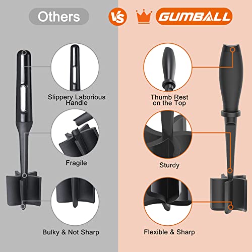  Eat Chopper, Heat Resistant Meat Masher For Ground Beef, Hamburger Meat, 5 Curve Blade Hamburger Chopper, Ground Meat Smasher Ground Beef Chopper, Mix And Chop Kitchen Tool & Meat Browning Utensil