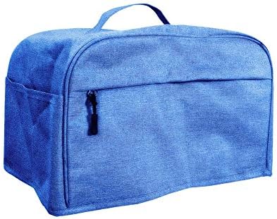  Toaster Cover UCARE 4 Slice Toaster Dust Cover With Side Pocket Can Hold Personalized Pocket Knife Tear Resistant And Waterproof Fit Most 4 Slice Toaster (Black, 16” X 7.5” X 8”)