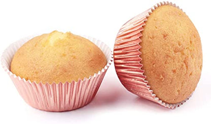  Rose Gold Foil Cupcake Liners Standard Muffin Baking Cups, 200-count