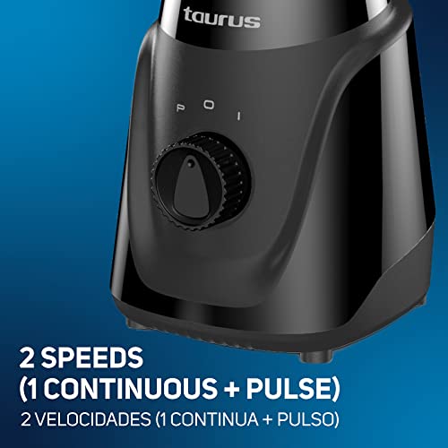 Taurus |Menina Glass| Blender With 2 Speed Control |Glass Jar 32 Oz | Modern Design| Compact Size | 300 W| Easy Fit System |Easy To Clean |Make It In Minutes