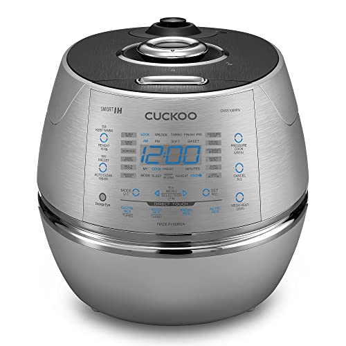  CRP-CHSS1009FN Induction Heating Pressure Rice Cooker, 10 Cups, Metallic