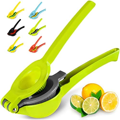  Metal 2-In-1 Lemon Lime Squeezer - Hand Juicer Lemon Squeezer - Max Extraction Manual Citrus Juicer