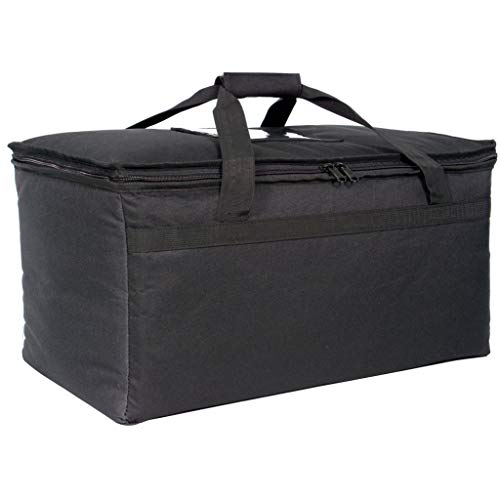  Commercial Quality Food Delivery Bag - Heavy-Duty Durable Bags - Thick Insulation And Extra Strength Zipper - Fits Full-Size Catering Pan - Ideal For Uber Eats, Instacart, Doordash, Grubhub, Postmates, Restaurant, Catering, Grocery…