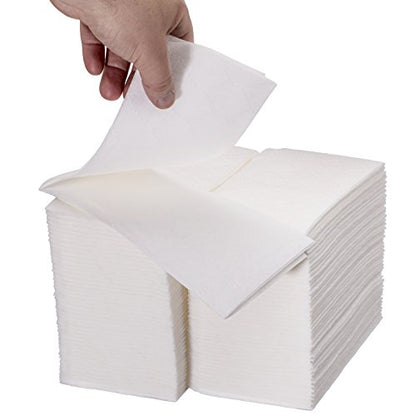  Isposable Linen-Feel Guest Hand Towels (200 Pack) Luxury Bathroom Napkins White Cloth-Like Paper Towel Great For Dinner, Party, Wedding