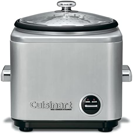 Cuisinart CRC-400 4 Cup Rice Cooker, Stainless Steel Exterior