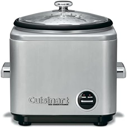 Cuisinart CRC-400 4 Cup Rice Cooker, Stainless Steel Exterior