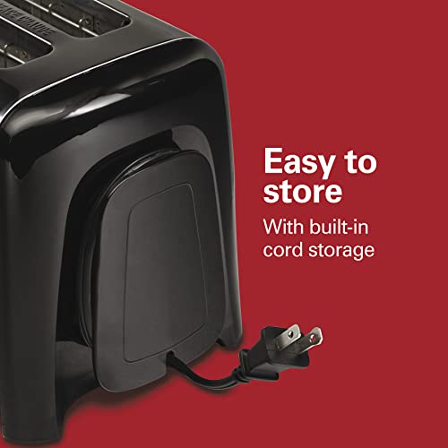Hamilton Beach 2 Slice Toaster With Extra Wide Slots, Shade Selector, Auto-Shutoff, Cancel Button And Toast Boost, Black