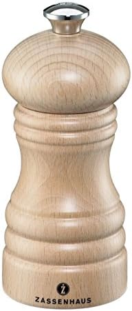 Zassenhaus Berlin Salt Grinder Mill, 4.7-Inch, Dark Stained