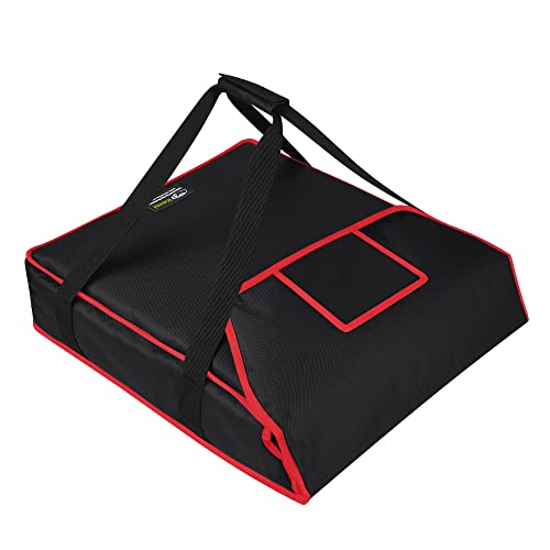  Pizza Bags For Delivery 18" X 18" X 5"Insulated Pizza Delivery Bag Moisture Free For Catering Food Delivery,Restaurant,Cookouts Black