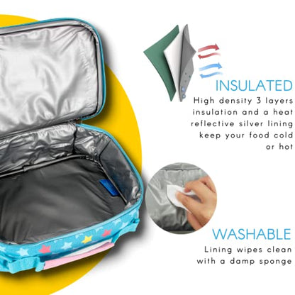  SIDE-KICK LUNCH BAG FOR SCHOOL OR TRAVEL (UNICORN)
