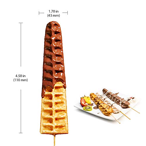  Stick Waffle Maker | Waffle Iron With Red Panel | 110V (6 Pcs)