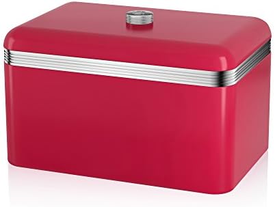 Swan Bread Bin, Black (Retro)