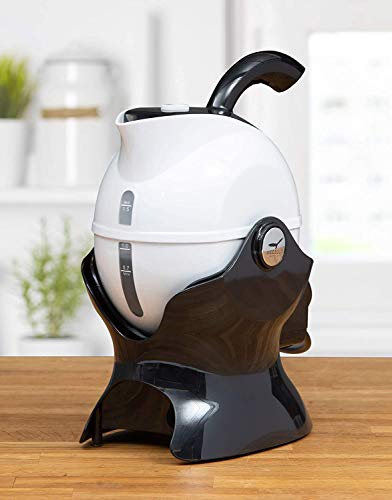  Ccello Electric Safety Kettle | Black Tipper Base Included | Effortless Pour Every Time | Daily Living Drinking Aid For Disabled And Seniors | 1.5 Liters | Black And White