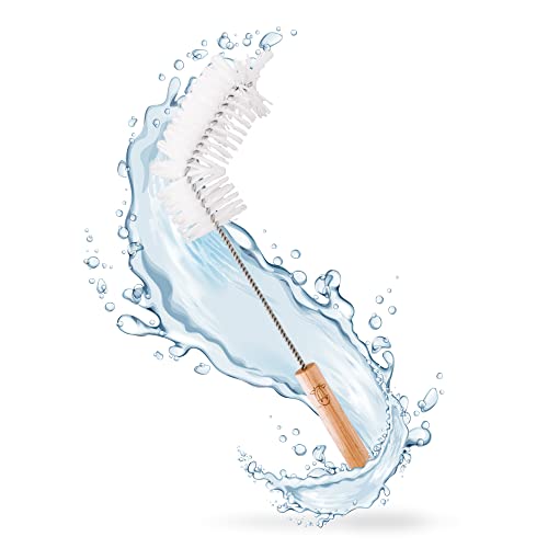  - Milk Jug Bottle Brushes For Cleaning, Premium Bottle Cleaner Brush With Angled Design For Milk Bottles, Multipurpose Cleaning Brushes For Household Use, 13-Inch Long Handle Scrub Brush