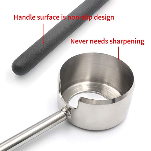  Coconut Opener Set For Young & Mature Coconuts By CoCoMaster |Coconut Tools For Meat Removal With Hammer & Stainless Steel Knife
