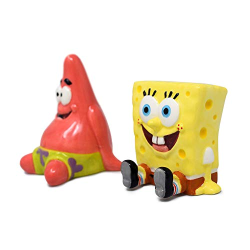  And Patrick Salt And Pepper Shaker Set - Hand Painted, Ceramic, 2-Piece Set, Home And Kitchen Utensils, Homeware, Refillable
