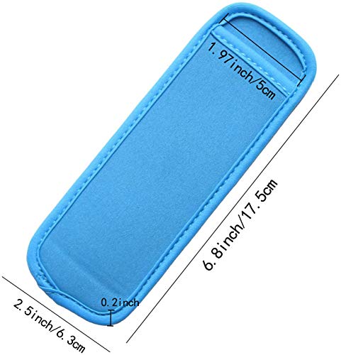  24 Pack Reusable Popsicle Bags Ice Pop Sleeves Antifreezing Sleeves,8 Colors