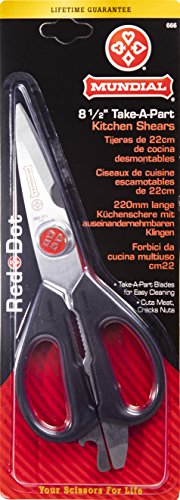  BP666 Red Dot 8 1/2" Take-A-Part Kitchen/Utility Shears