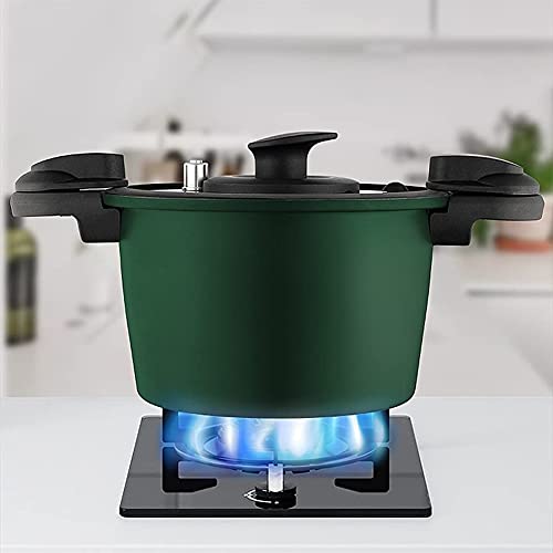  Non-stick Soup Pot, Stew Pot, Household Soup Pot, Induction Cooker Gas Stove General Gas, Multi-Function Micro-Pressure Cooker Large Capacity (Color : Green)