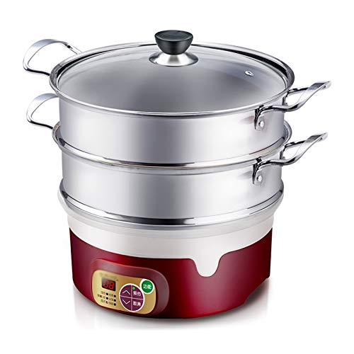  HYDZQ 304 Stainless Steel Slow Cooker Food Steamer Pot Food Warmer Electric Steamer Food Warmer