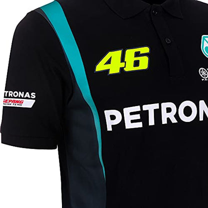  Valentino Rossi Polo Petronas VR46 XXL,Black,Man