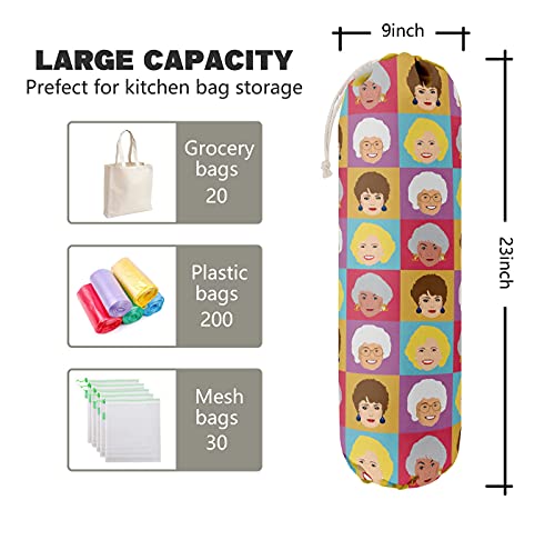  Golden Girls, Grocery Bags Holder Organizer For Shopping Bags, Wall Mount Plastic Bags Storage Container Dispensers, Gift For The Preferred Family And Friends