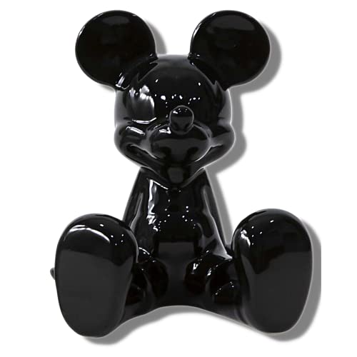  Sitting Mickey Mouse Black And White Salt And Pepper Shaker Set, Cute Disney Ceramic Shakers Kitchen Accessories And Decor, Set Of 2