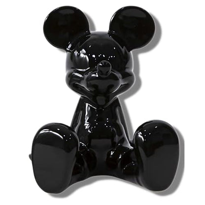  Sitting Mickey Mouse Black And White Salt And Pepper Shaker Set, Cute Disney Ceramic Shakers Kitchen Accessories And Decor, Set Of 2