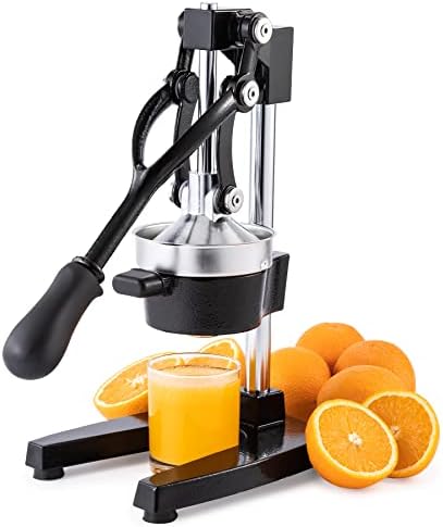  Hand Press Juicer Machine, Manual Orange Juicer And Professional Citrus Juicer For Orange Juice Pom Lime Lemon Juice, Commercial Lemon Squeezer And Orange Crusher, Easy To Clean, Gray