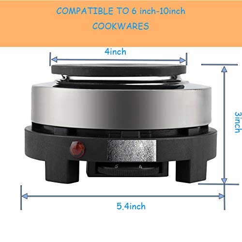  Electric Small Stove,500W Small Hot Plates For Cooking Electric Single Electric Flat Cast Iron Heating Plate Burner For RV, Small Apartments, Camping Etc