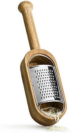 Sagaform Nature Collection Cheese Grater In Oak Container With Handle