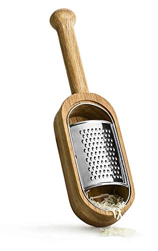 Sagaform Nature Collection Cheese Grater In Oak Container With Handle