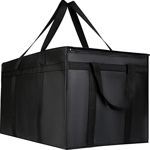  Musbus Premium Insulated Food Delivery Bag 23x14x15 Inches Waterproof Catering Supply Bag For Hot Food Delivery - Premium Food Warmer Bag For Uber Eats And Doordash Food Delivery Heavy Duty