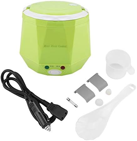  Mini Rice Cookers 24V 1.3 L Electric Rice-cooker Food Steamer For Truck Car Cooking For Soup Porridge Rice Noodles Portable 180W(white)
