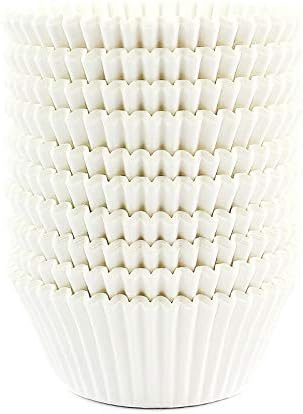  Standard Size Baking Cups Food-Grade Greaseproof Paper Cupcake Liners 200 Pcs (Natural)