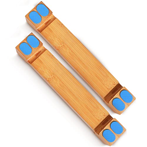  Kitchens Bamboo Cutting Board Legs - 2Pcs Wood Cutting Board Feet With Silicone Non Slip Pads, 4.5cm X 5cm X 50cm Wood Riser Elevates The Cutting Board