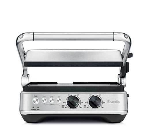 Breville BGR700BSS The Sear And Press Countertop Electric Grill, Medium, Brushed Stainless Steel