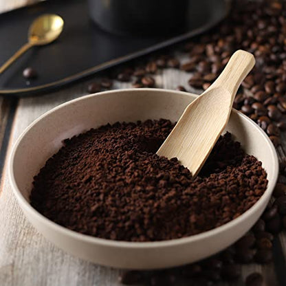  Mini Wooden Spoons Feed Spoons Scoop Sugar Salt Tea Leaf Milk Powder Scale Teaspoons Measuring Scoop Seasoning Spoons (S-12)