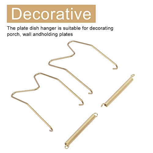  2 Pieces Wall Plate Hanger Decorative Dish Holder 8Inch/10Inch/12Inch/14Inch/16Inch Invisible Plate Dish Hanger Wall Display Hooks Home Decor (14 Inch)